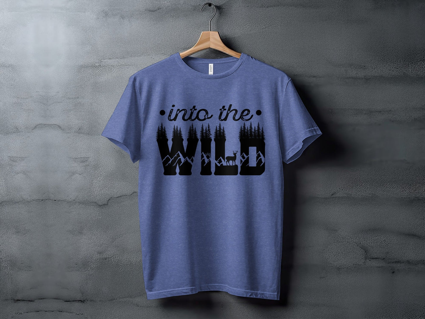 Into The Wild Outdoor Adventure Nature Inspired Graphic T-Shirt