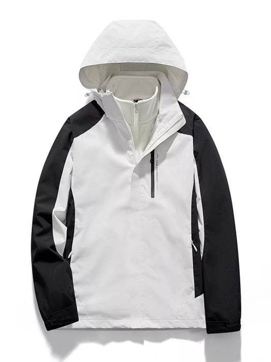 Men's Plus Size Hooded Windproof Outdoor Jacket
