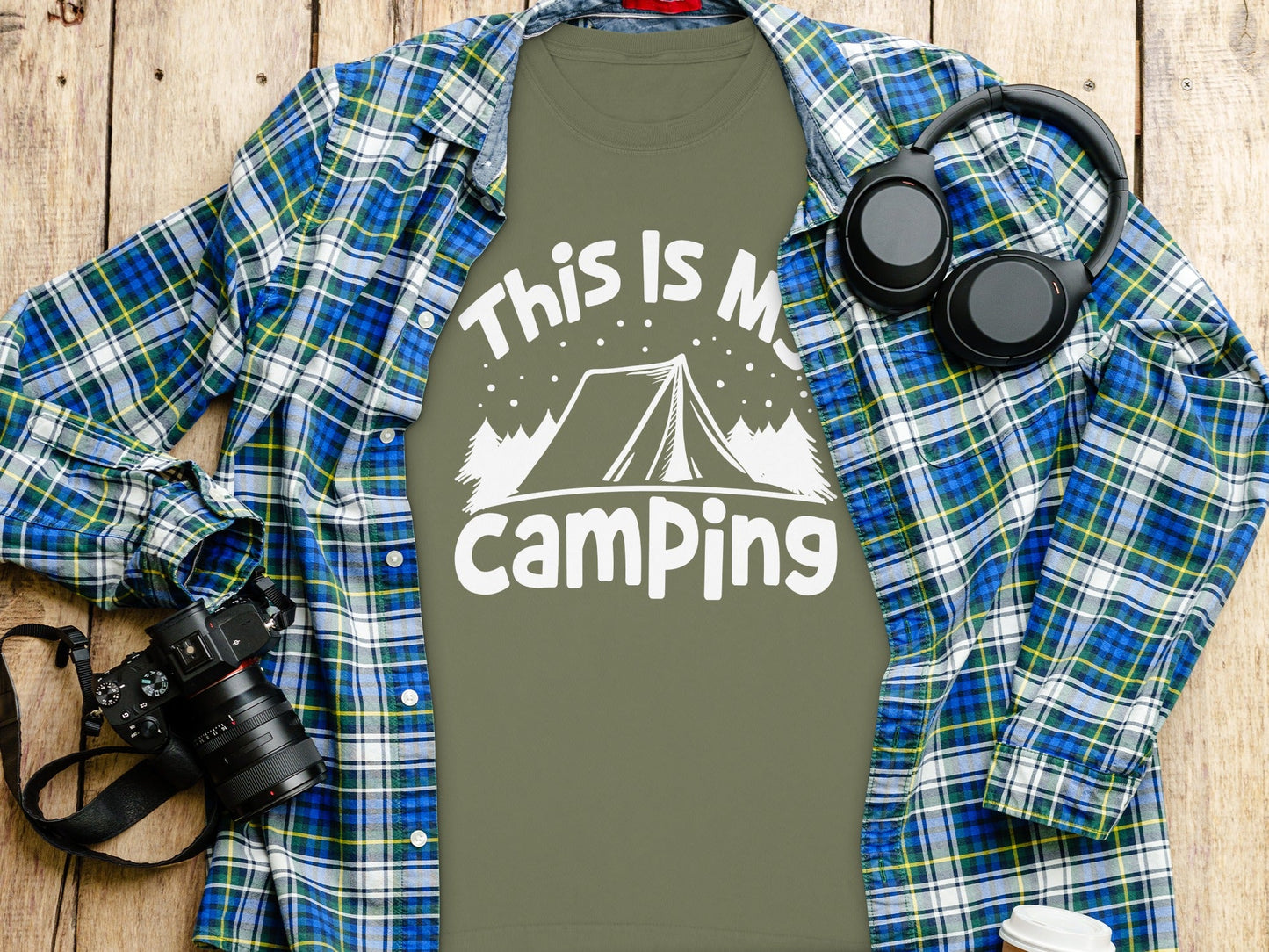 This Is My Camping Tent Vacation Adventure Outside Nature Long Sleeve T-Shirt