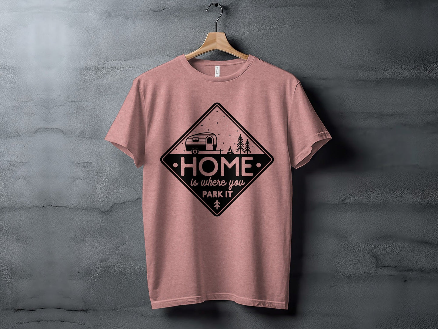 Home Is Where You Park It Camping RV Adventure T-Shirt