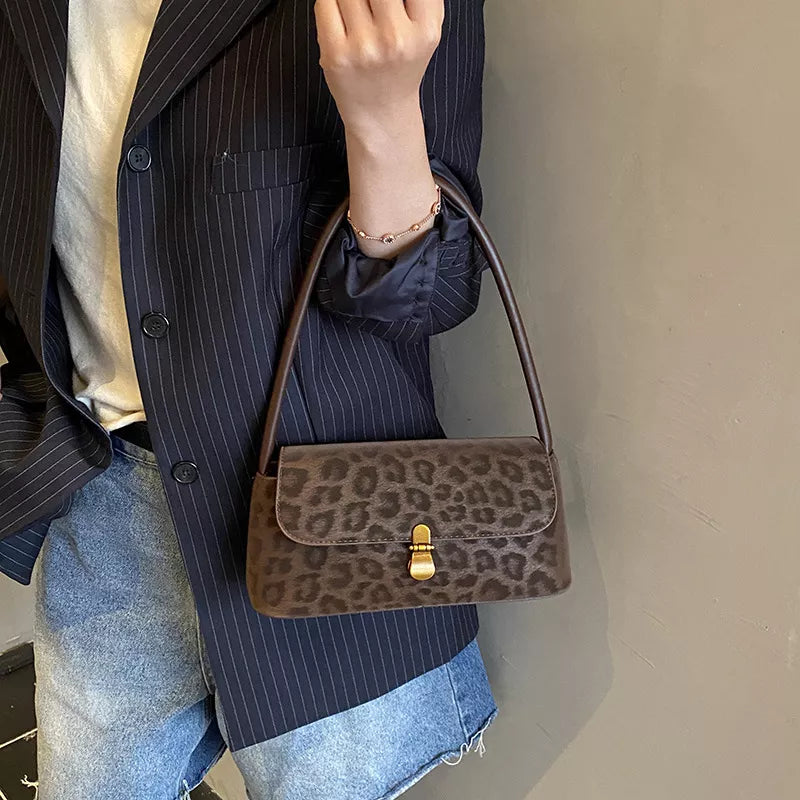 Leopard Print Shoulder Bag