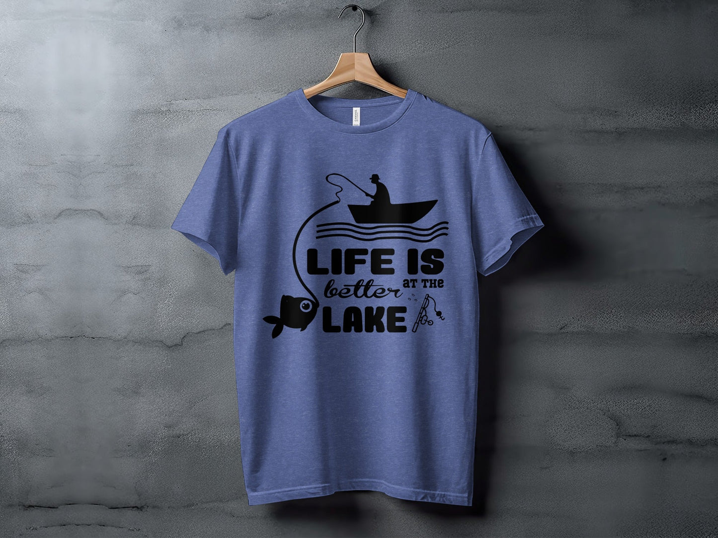 Life Is Better At The Lake Fishing Adventure Graphic T-Shirt