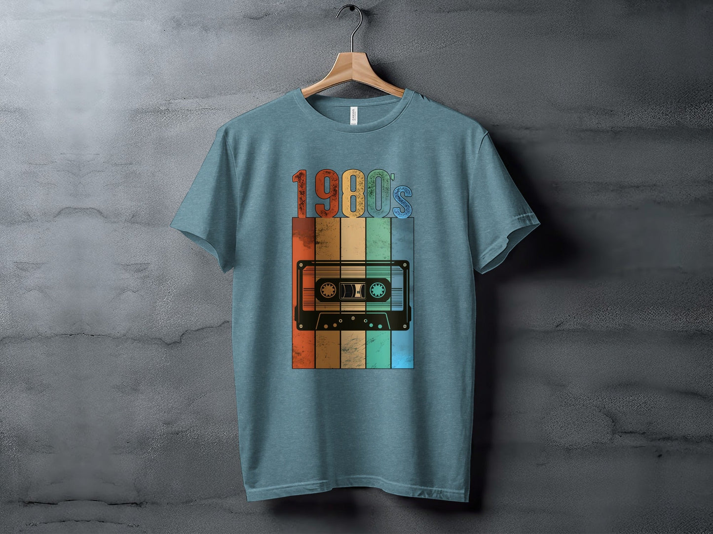 Vintage 1980s Retro Cassette Tape Cool Design T-Shirt