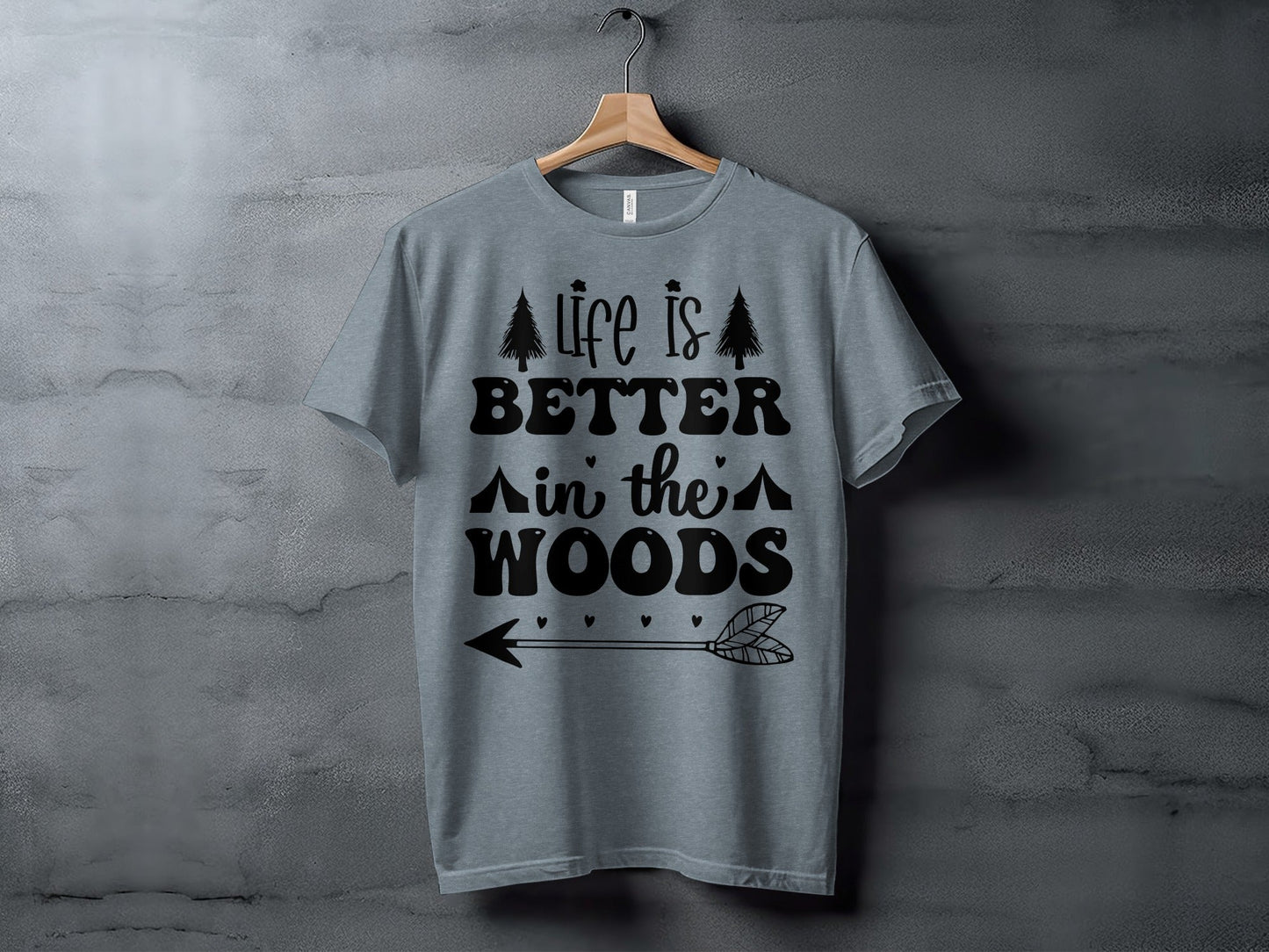 Life Is Better In The Woods With Arrow T-Shirt