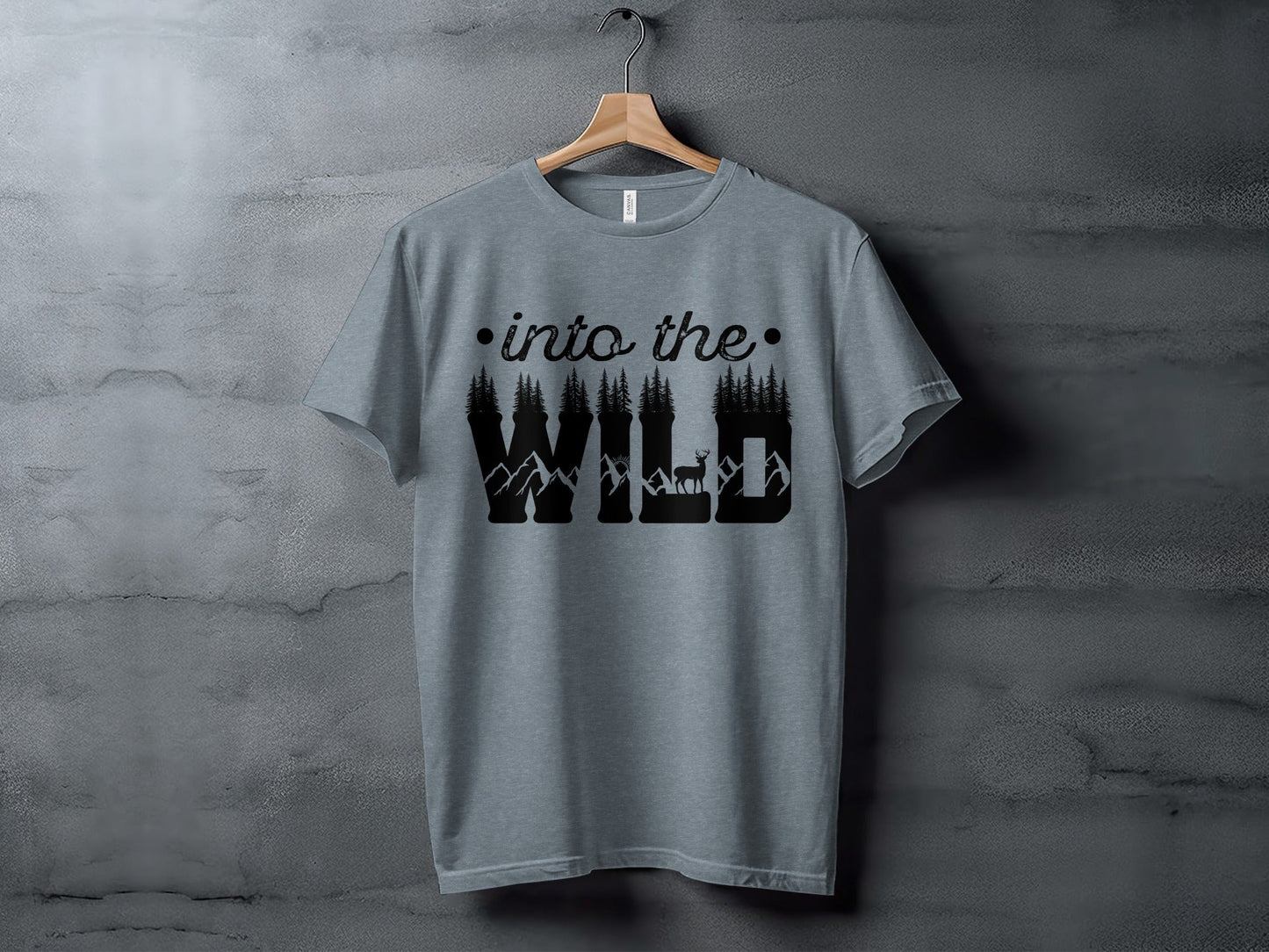 Into The Wild Outdoor Adventure Nature Inspired Graphic T-Shirt