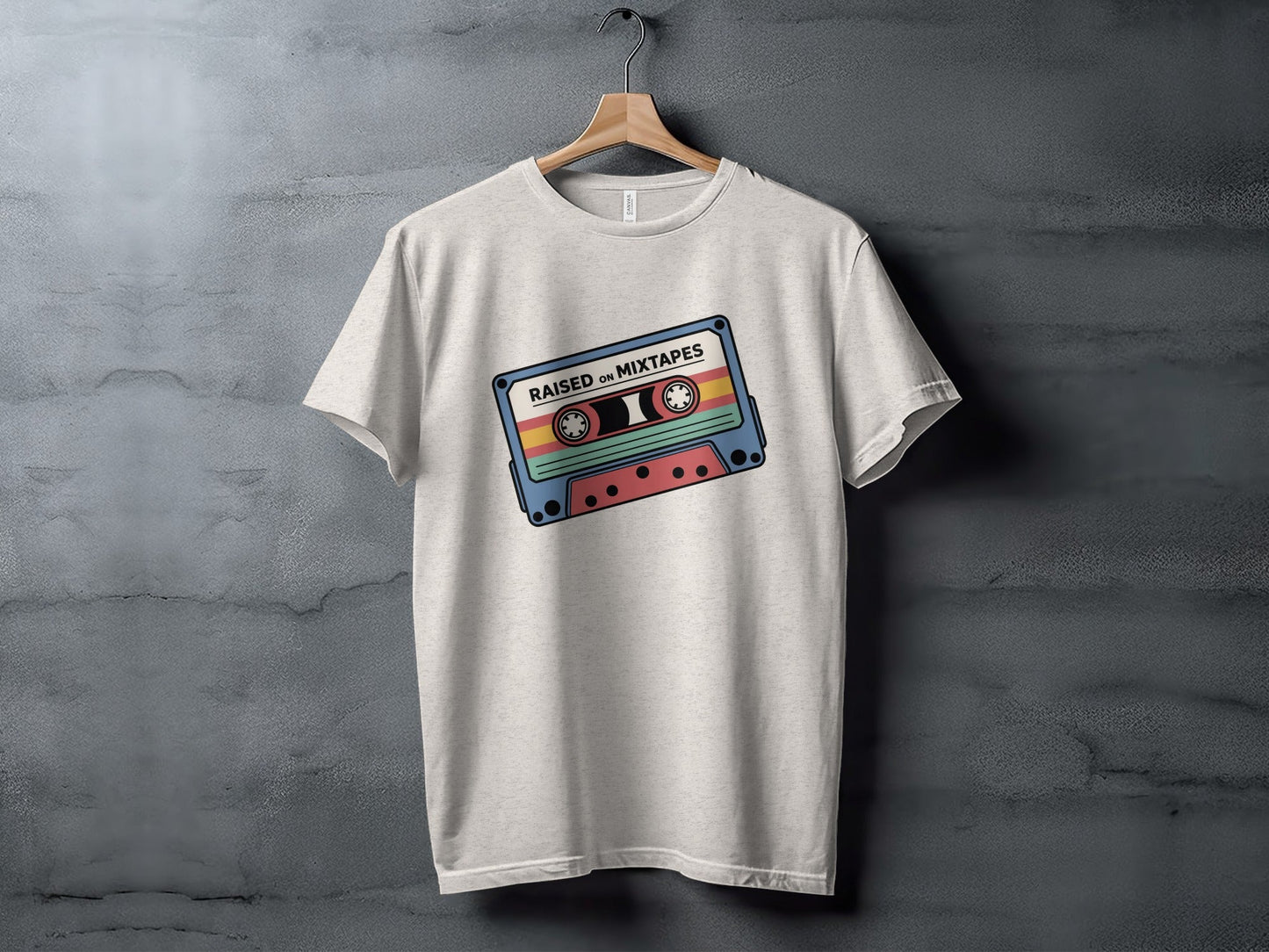 Raised On Mixtapes Retro Cassette T-Shirt