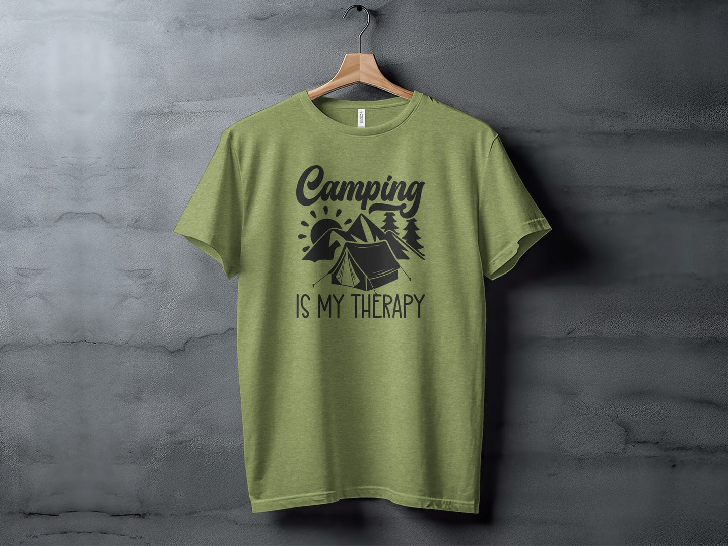 Camping Is My Therapy Nature Lover Outdoor Camping T-Shirt