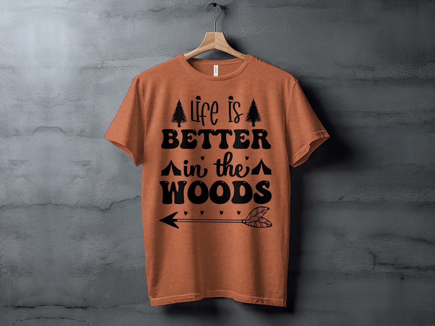 Life Is Better In The Woods With Arrow T-Shirt