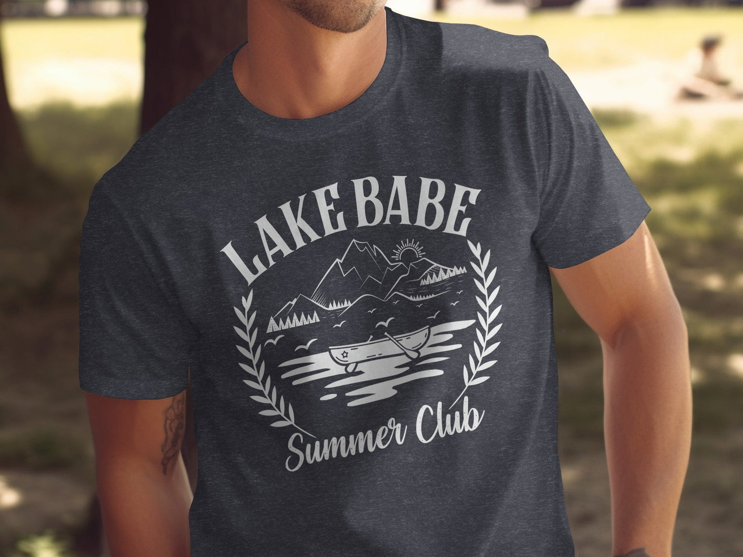 Lake Babe Summer Club with Mountain T-Shirt