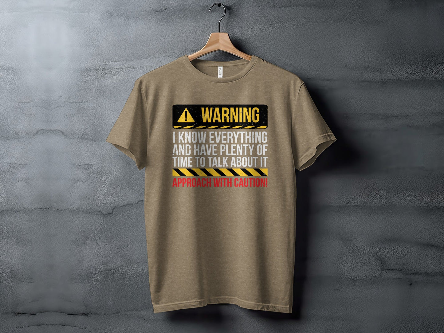 Warning I Know Everything Funny Statement Graphic T-Shirt