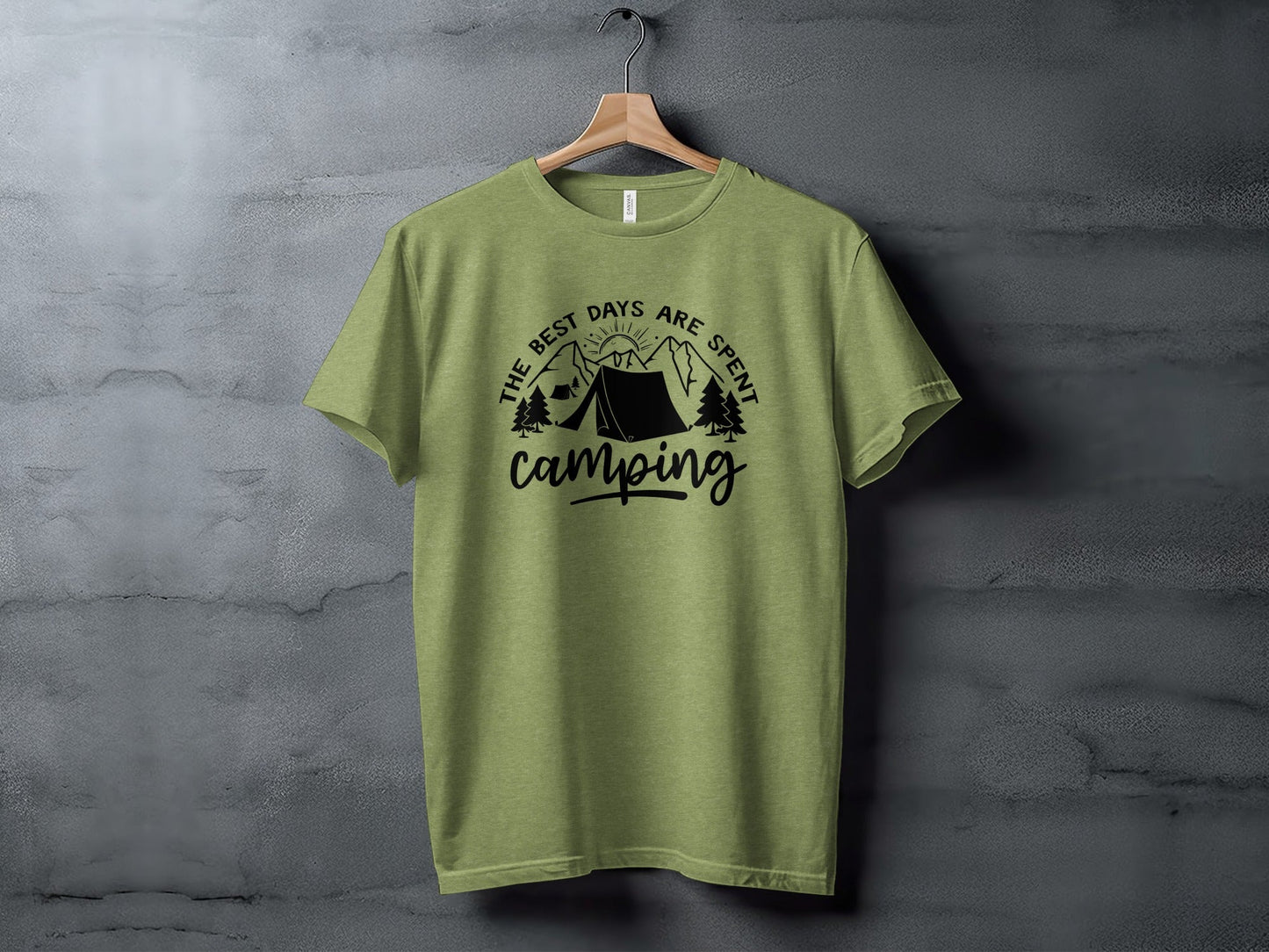 The Best Days Are Spent Camping Outdoor Adventure T-Shirt