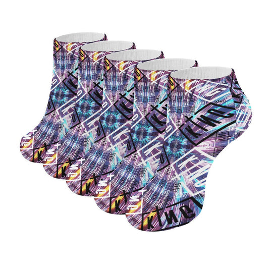 Sullivan King Ankle Socks (5 Pairs) The Sweat-Proof, Odor-Resistant, Breathable Music Festival Socks
