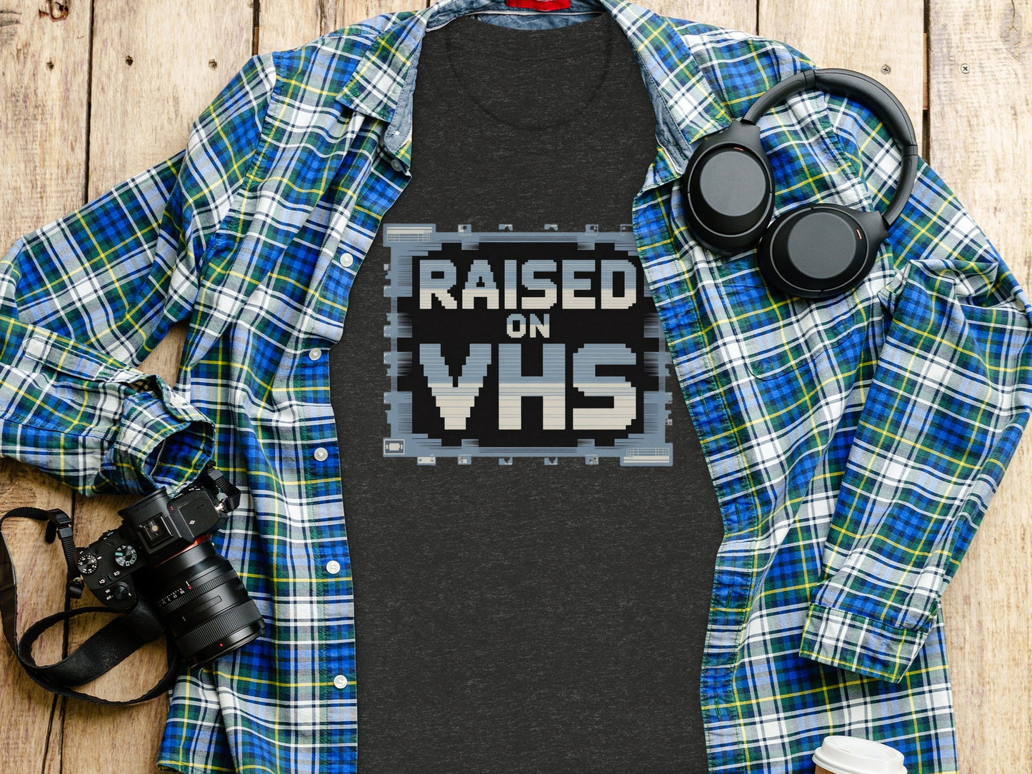 Raised on VHS Cassette Retro Design Cool T-Shirt