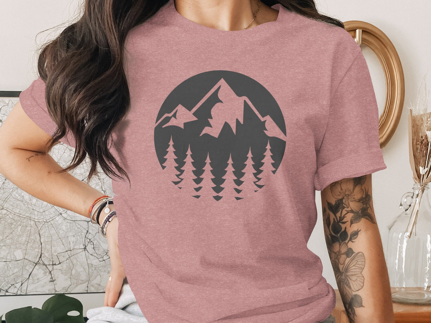 Nature Landscape Adventure Outdoor Graphic Design T-Shirt