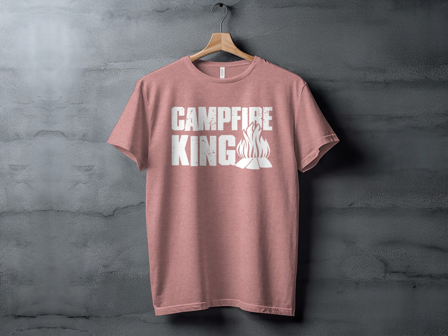 Campfire King Flames Graphic Outdoors Adventure T-Shirt