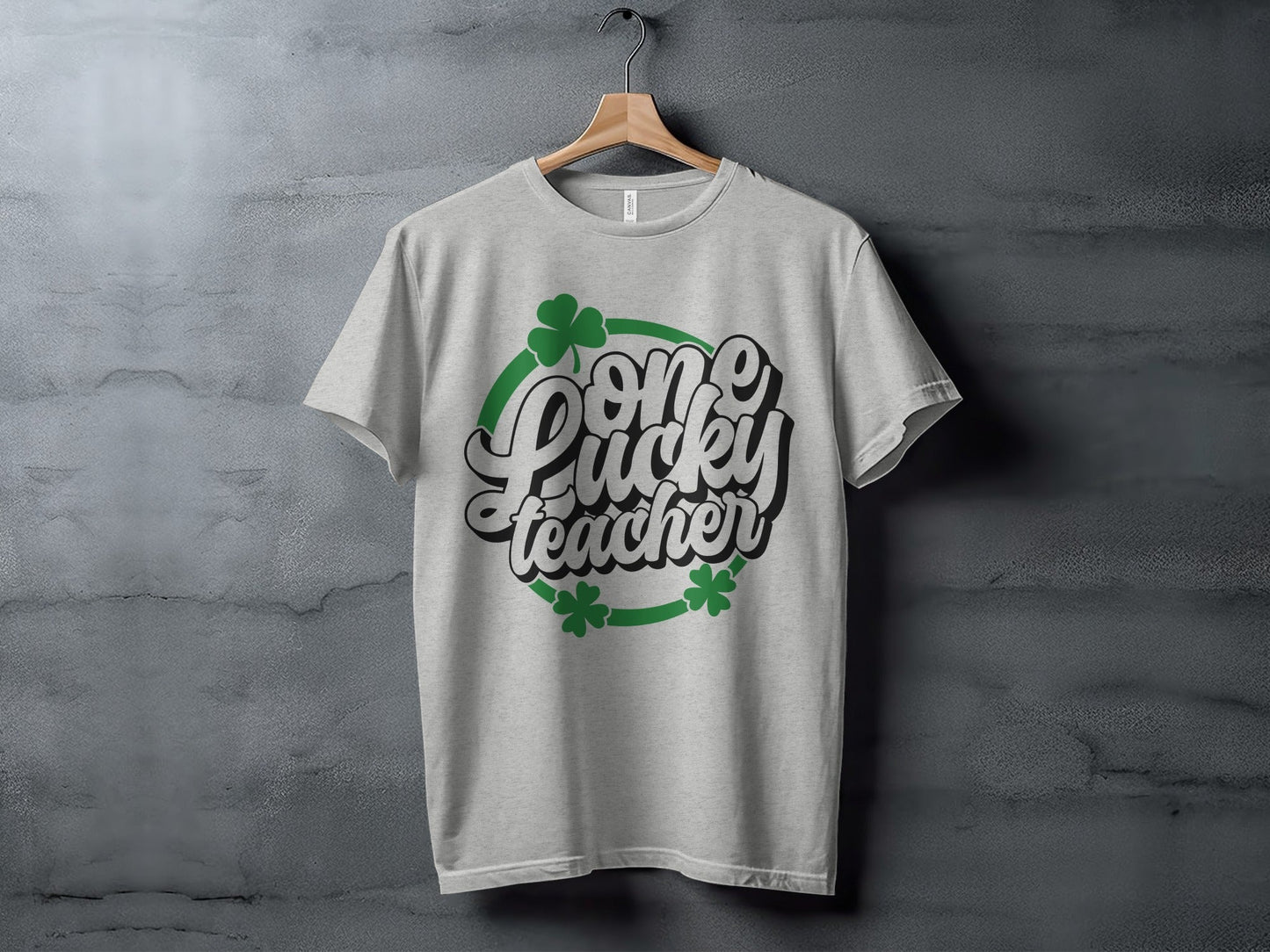 One Lucky Teacher Design With Shamrocks For Teachers T-Shirt