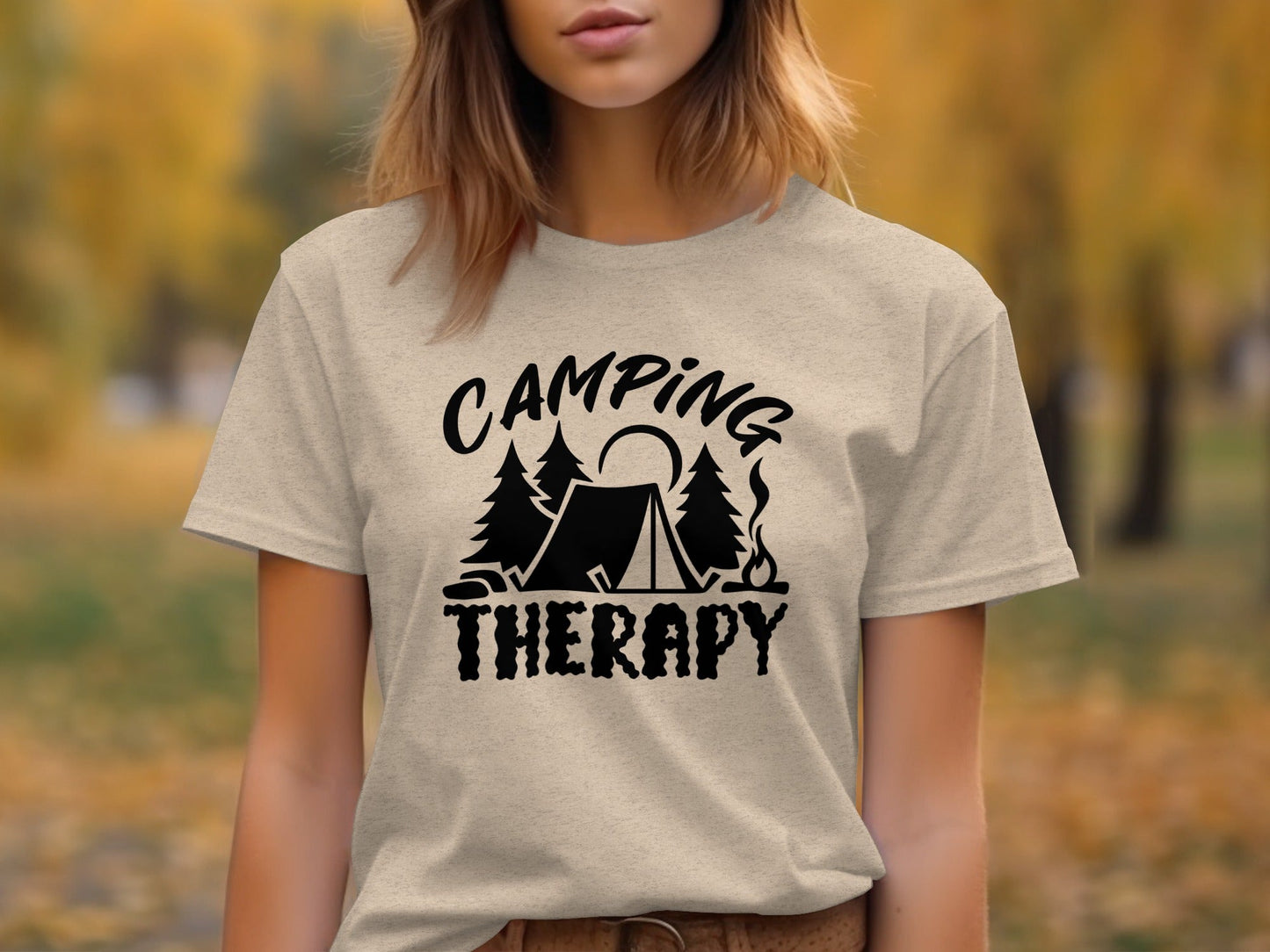 Camping Therapy Nature Adventure Outdoor Camping T-Shirt