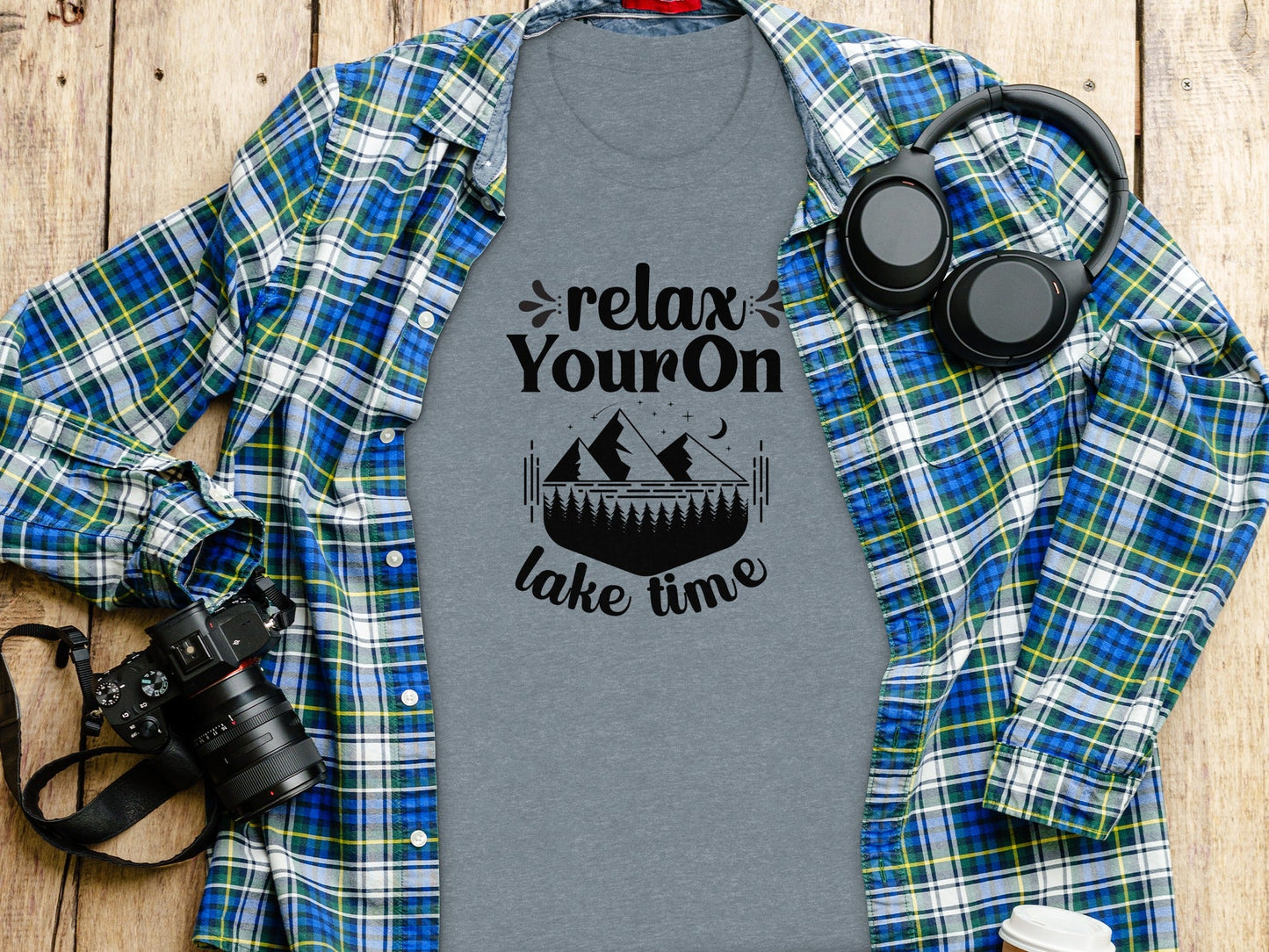 Relax Your On Lake Time Camping Outdoors Nature T-Shirt