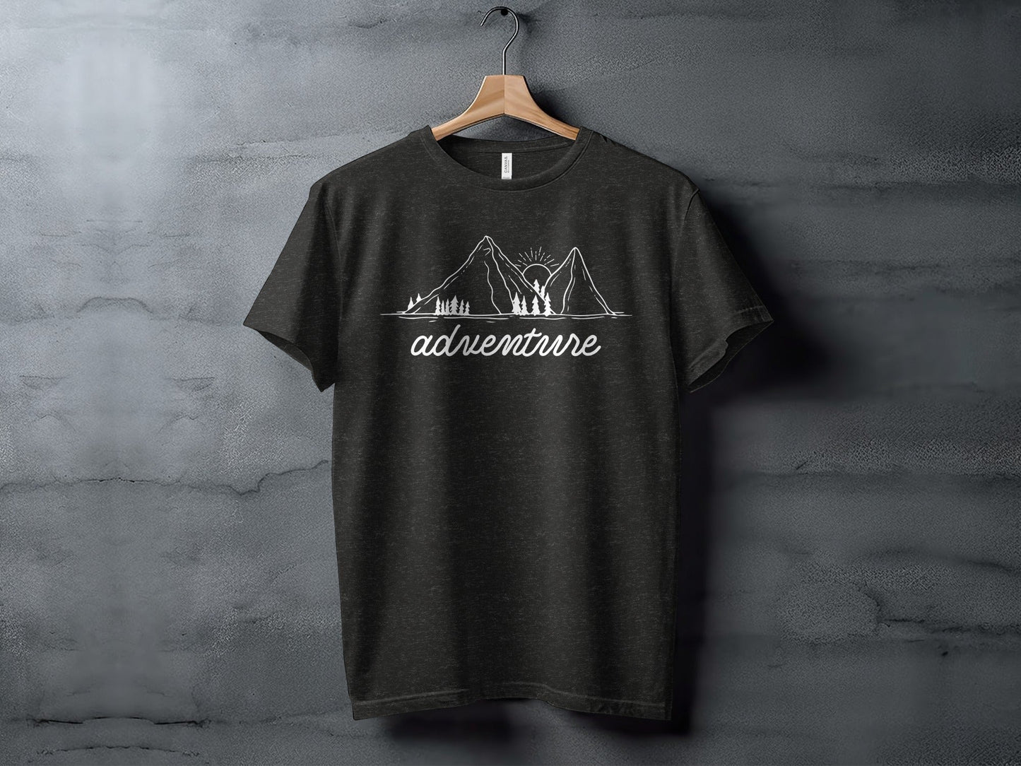 Adventure Awaits Mountains Graphic Tee Nature Lovers T-Shirt
