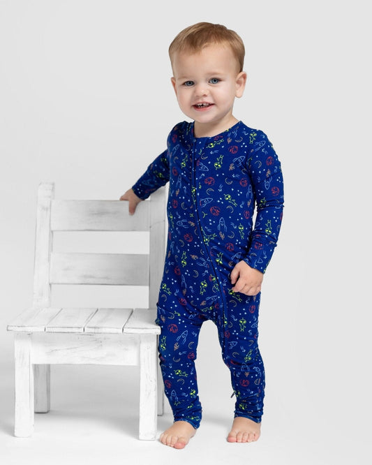 Alien Bamboo Romper For Toddler