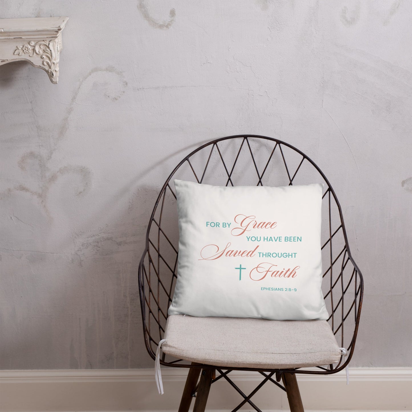 Ephesians 2:8-9 Basic Pillow