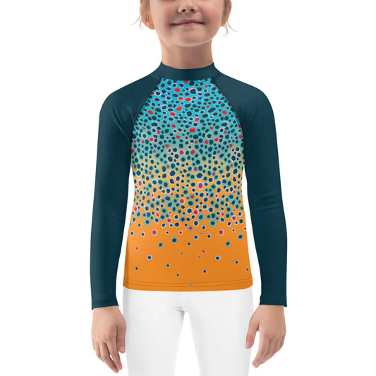 Kid Brown Trout Fishing Shirt 2