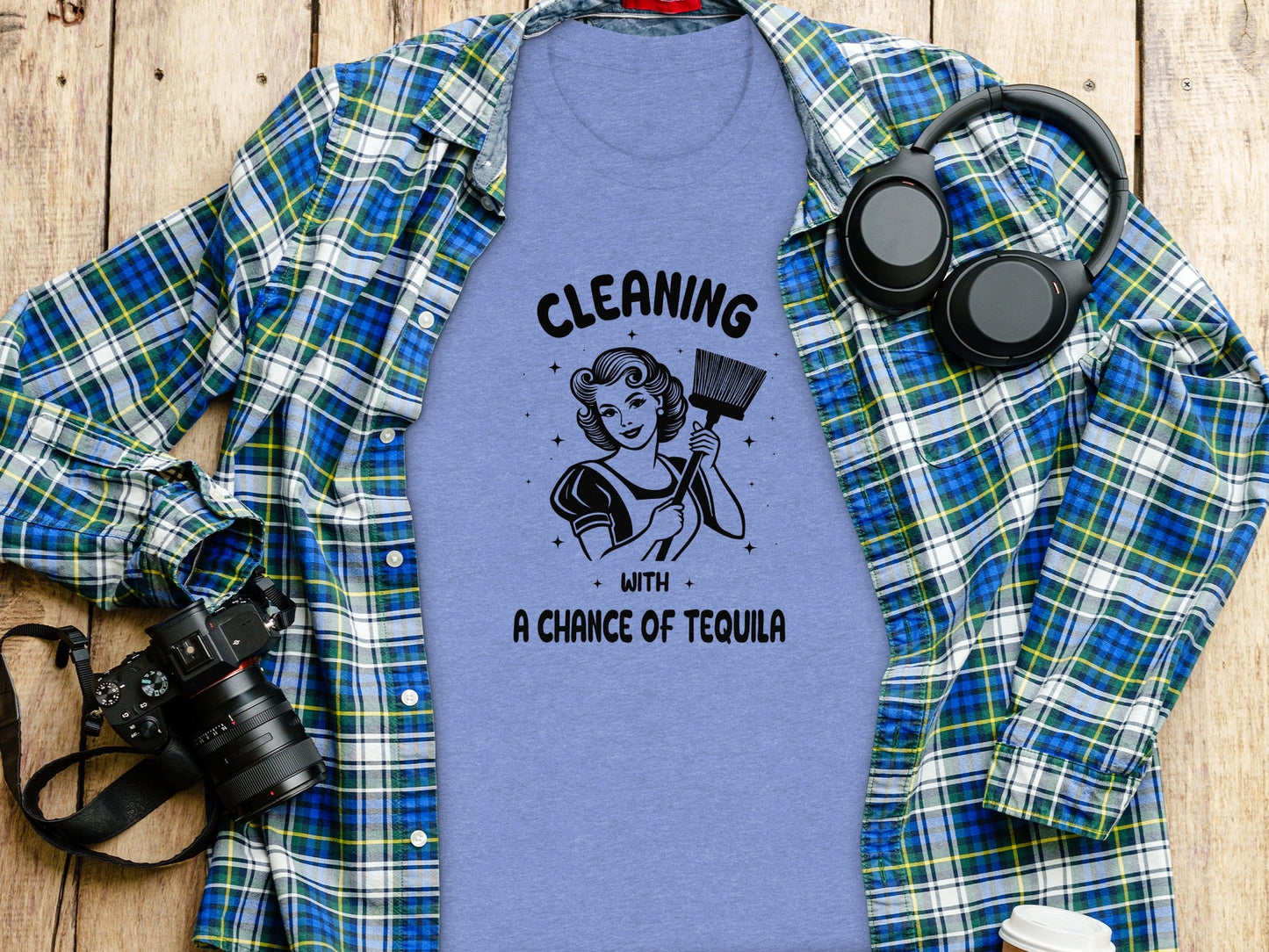 Cleaning With A Chance Of Tequila Inspired Art T-Shirt