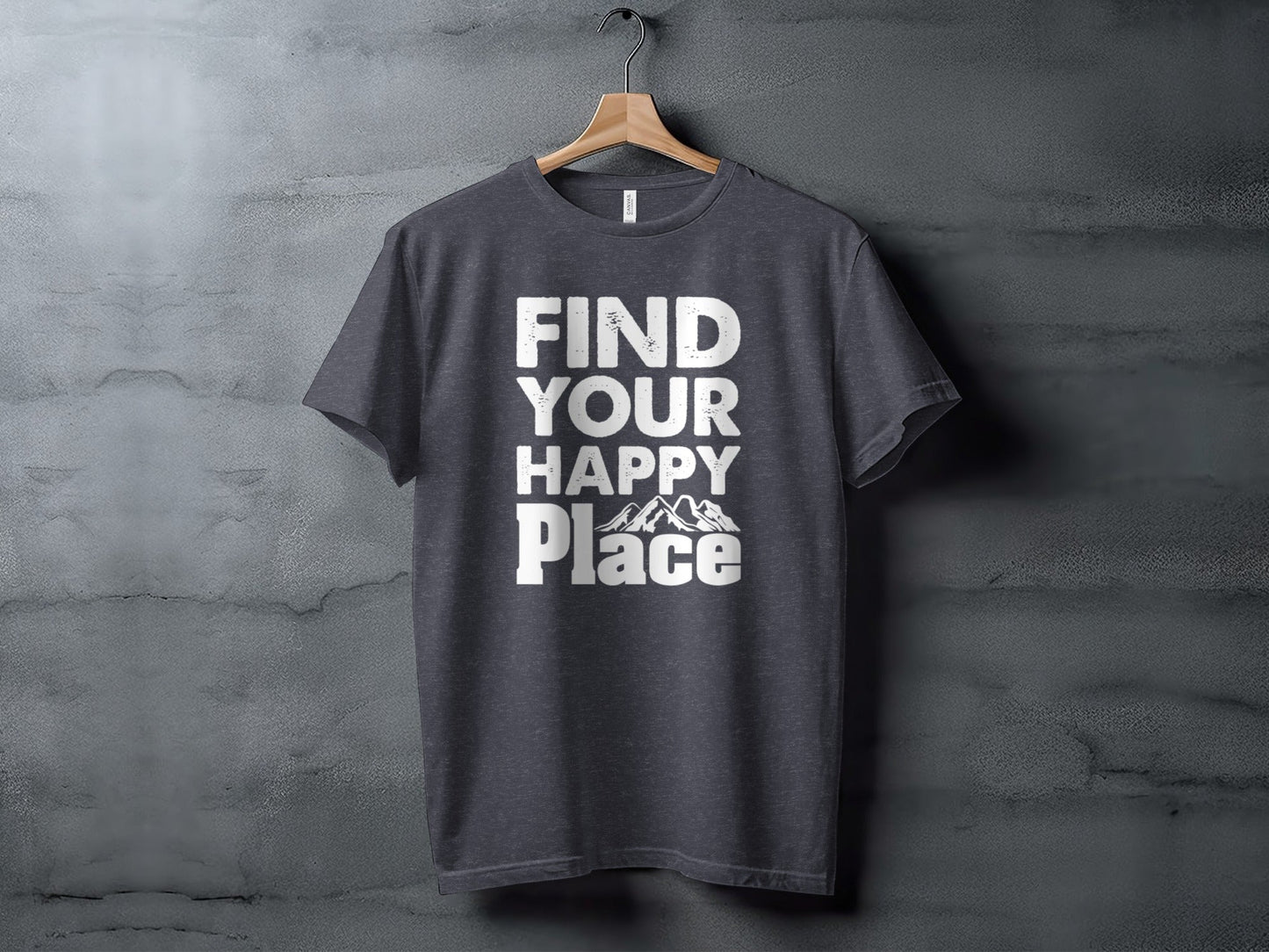 Find Your Happy Place with Mountain T-Shirt