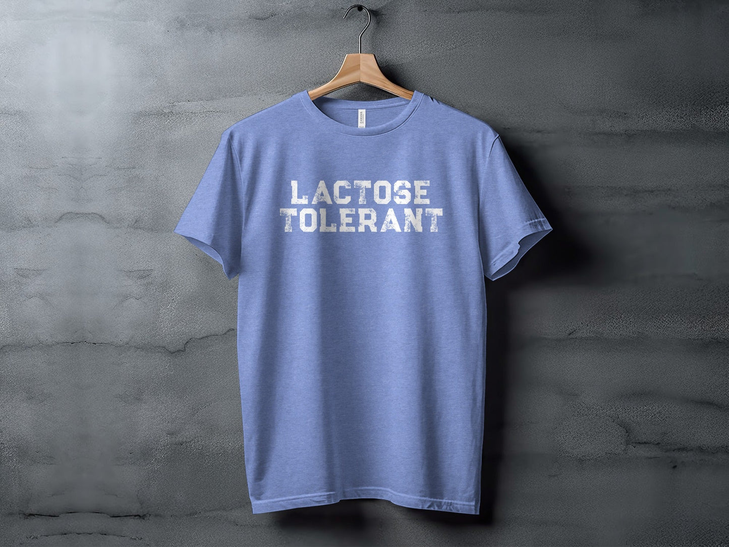 Lactose Tolerant Dairy Lover Bold Text Funny T-Shirt