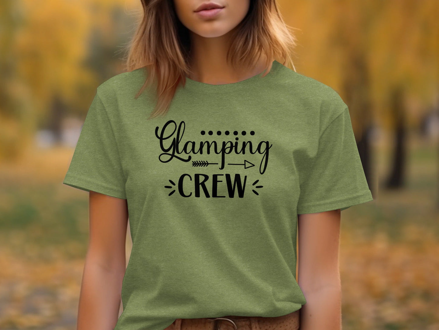 Glamping Crew Camping with Friends Family Outdoors T-Shirt