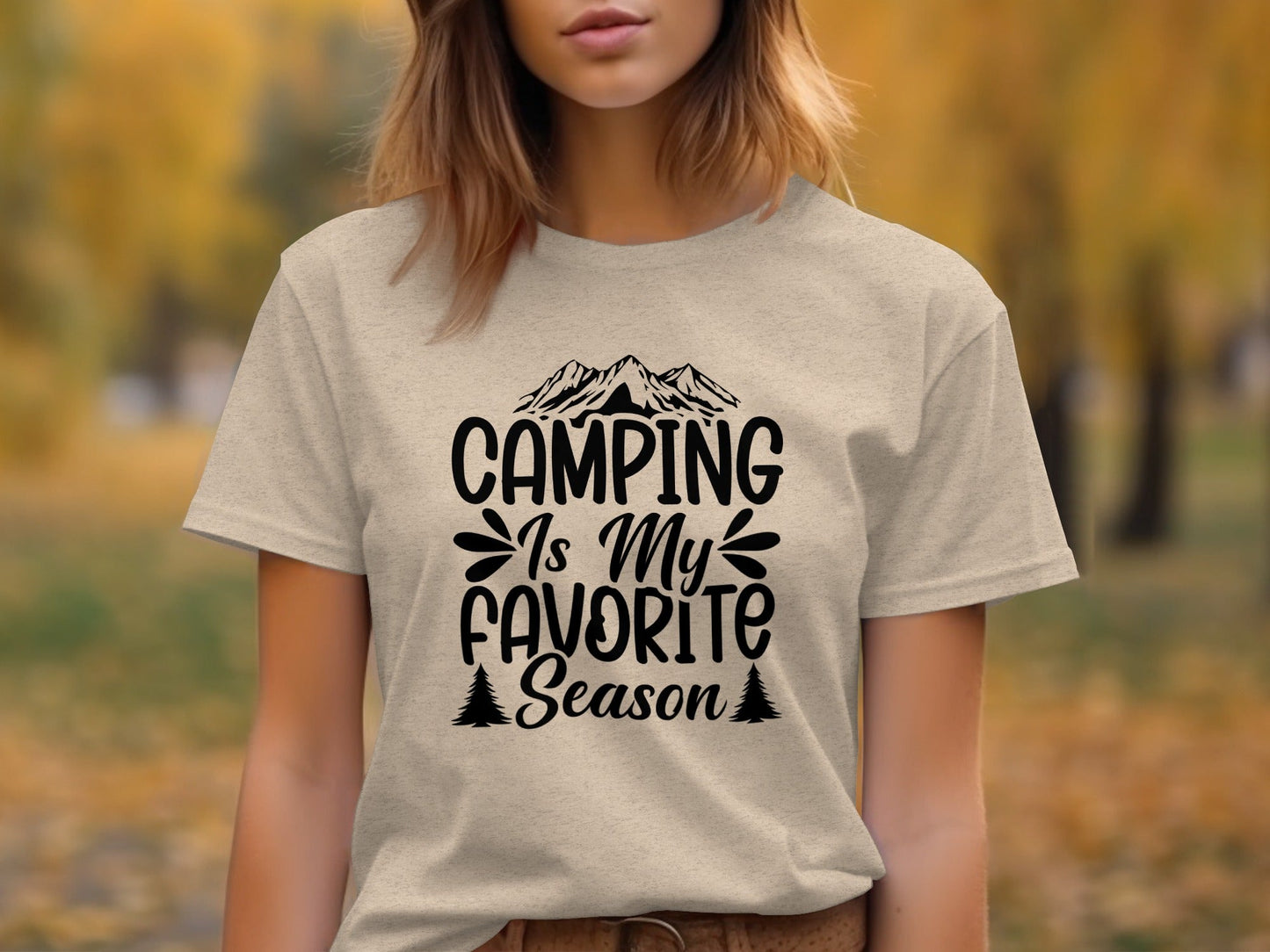 Camping Is My Favorite Season Graphic Outdoor Adventure T-Shirt