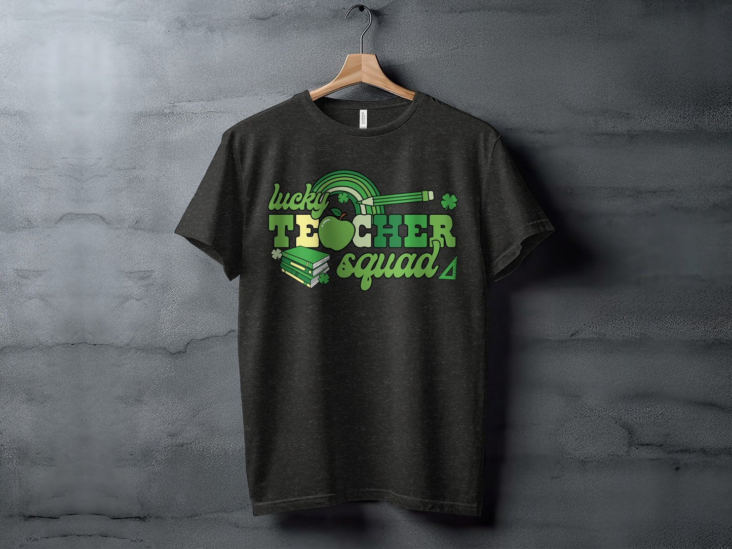 Lucky Teacher Squad St Patricks Day Green Design T-Shirt