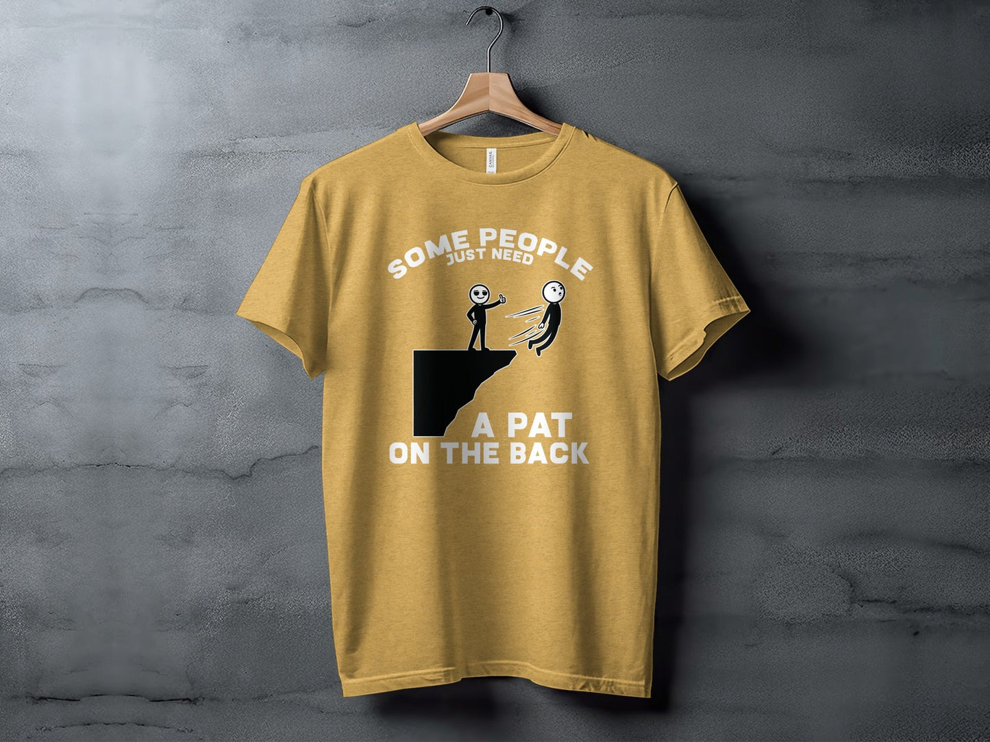 Thumbs Up Before The Fall Funny Stick Figure Art T-Shirt