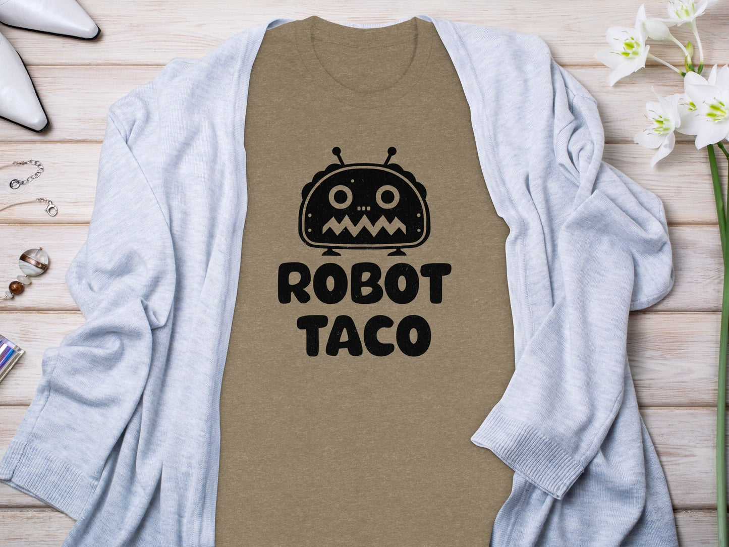 Robot Taco Delicious Digital Design for Food Lovers T-Shirt