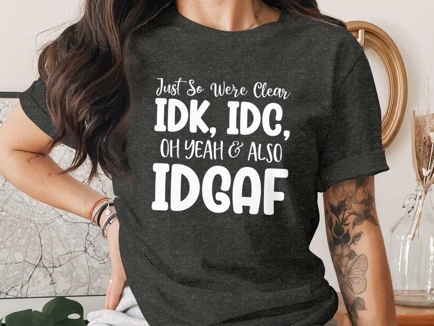 Just So Were Clear Sarcastic Funny Graphic Design T-Shirt