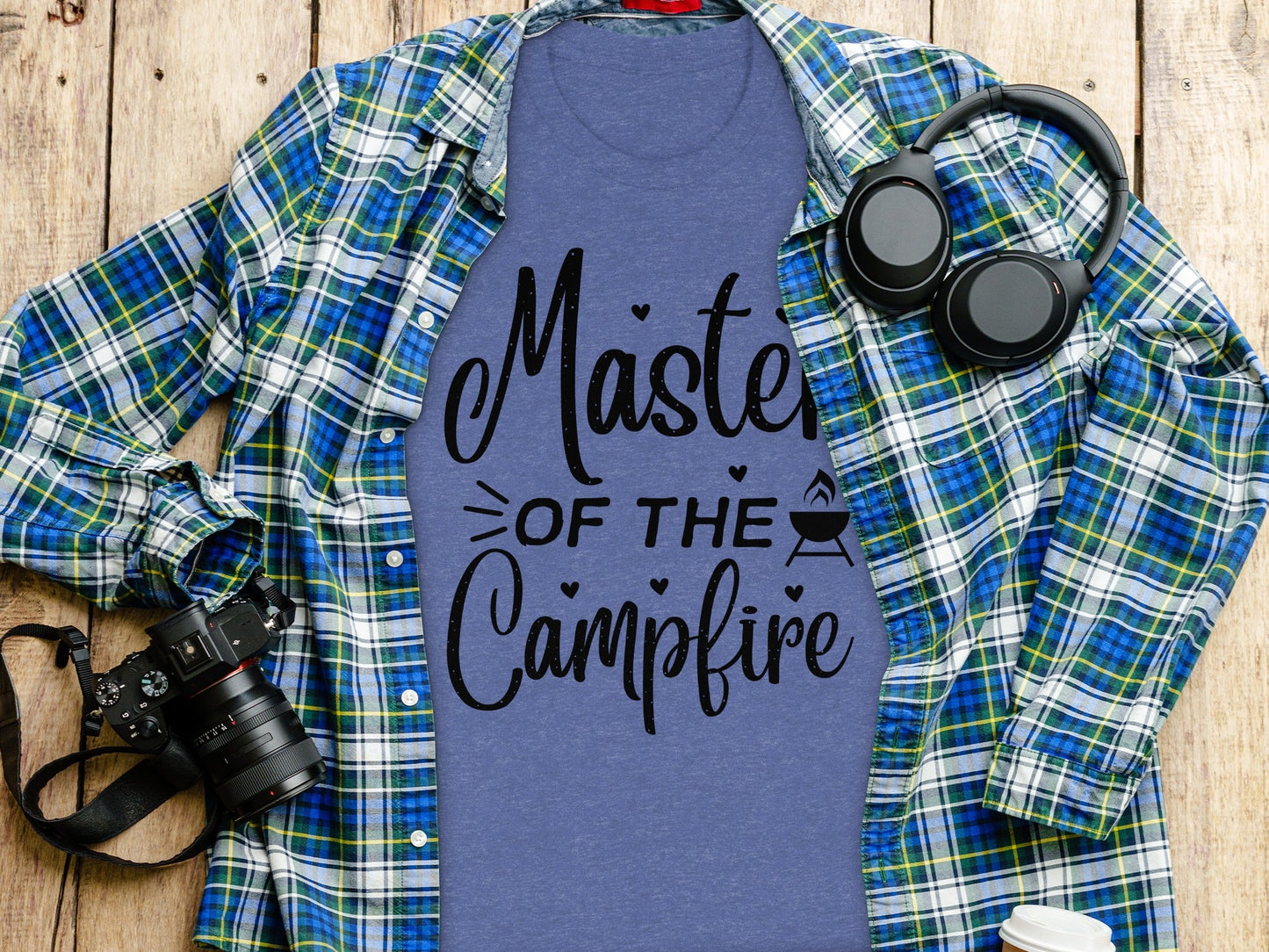 Master of The Campfire Design With Hearts T-Shirt