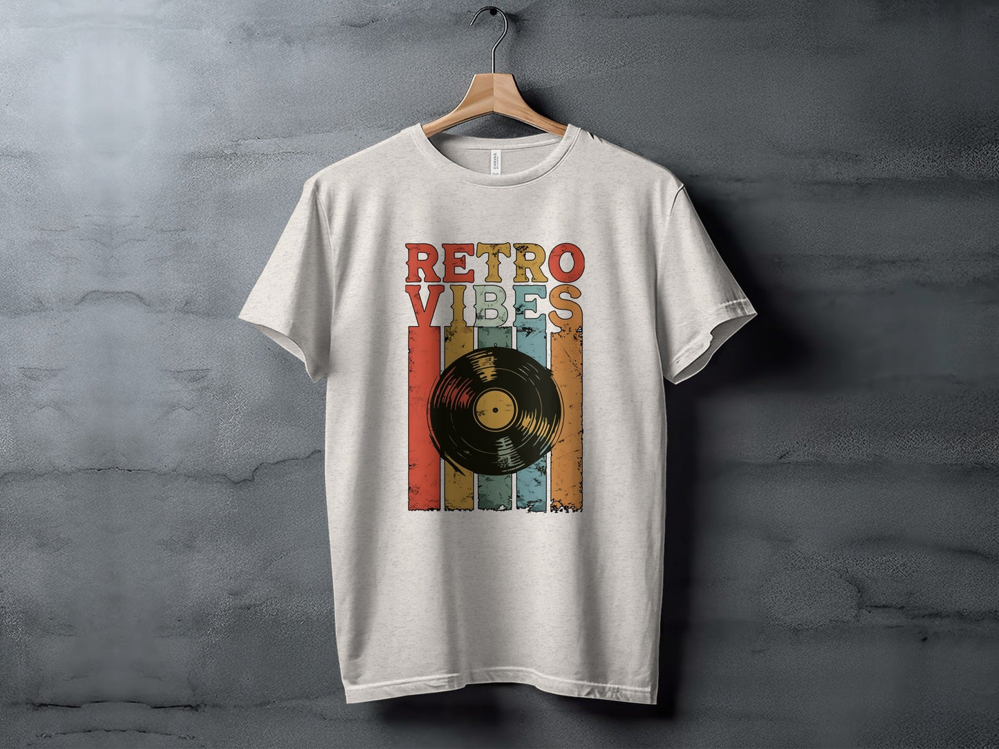 Retro Vibes Vinyl Record Music Lover Gift T-Shirt