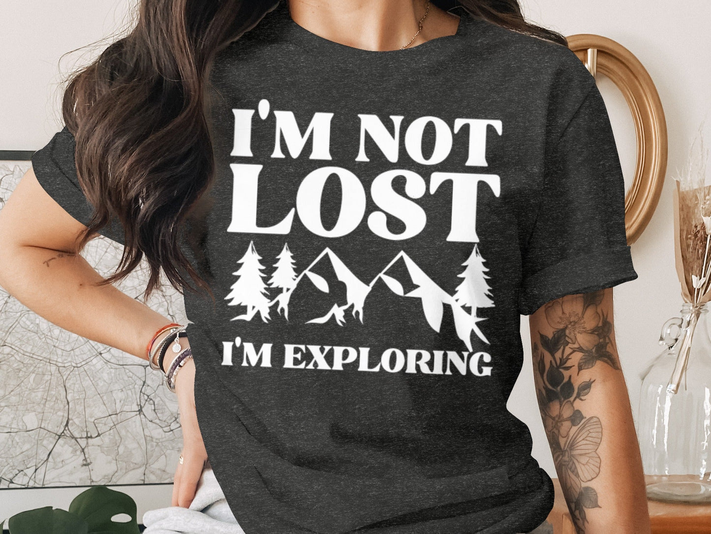 I Am Not Lost I Am Exploring Outdoors Nature T-Shirt