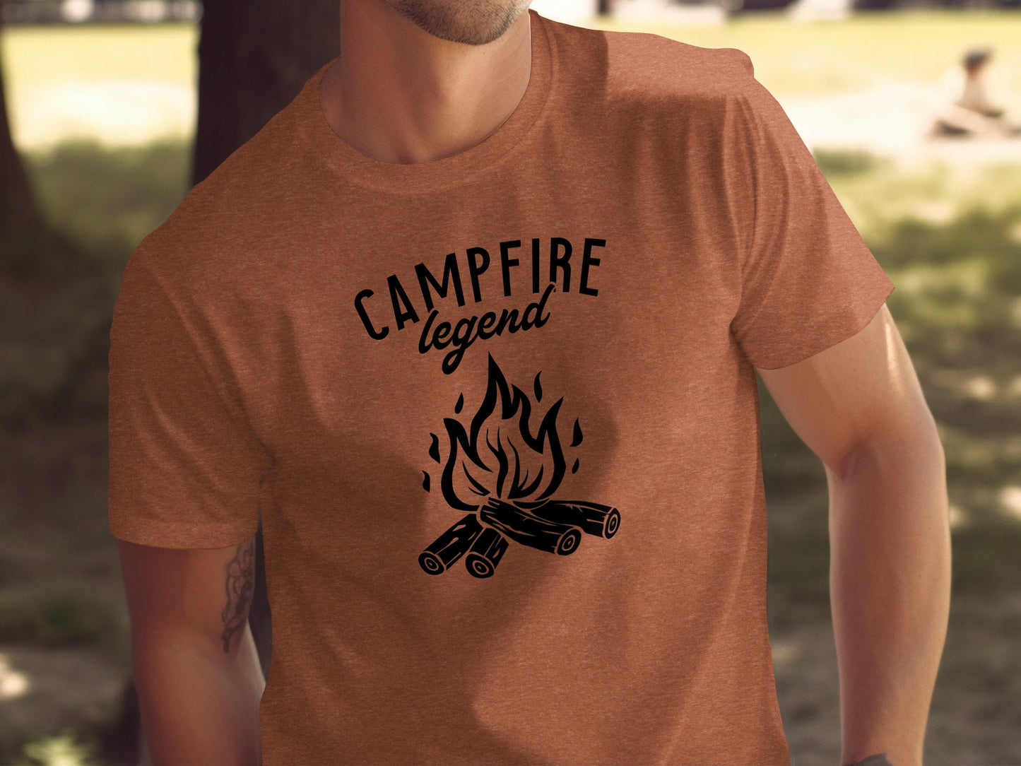 Campfire Legend Nature Graphic Adventure Outdoor T-Shirt