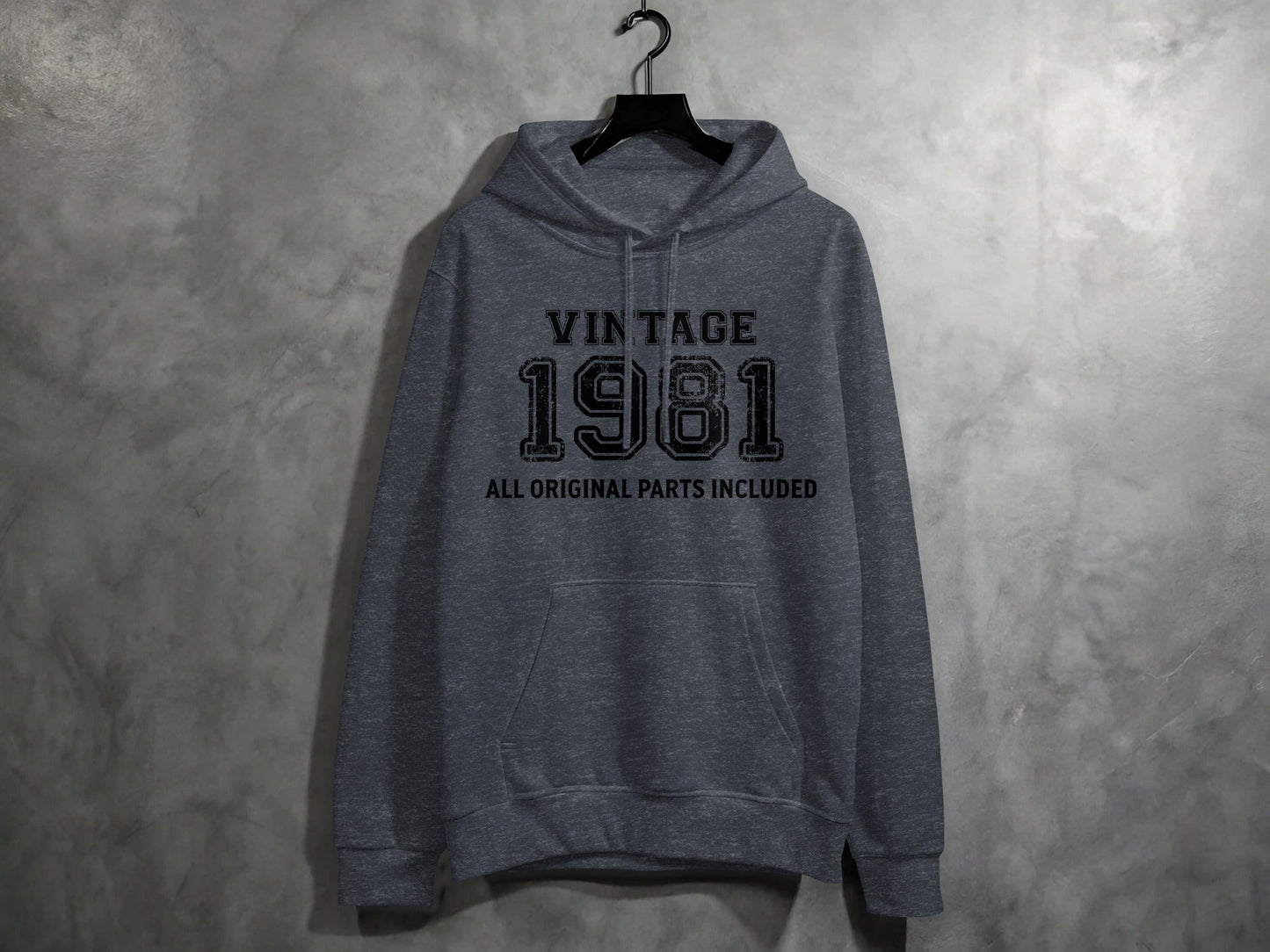Vintage 1981 All Original Parts Included Birthday Hoodie