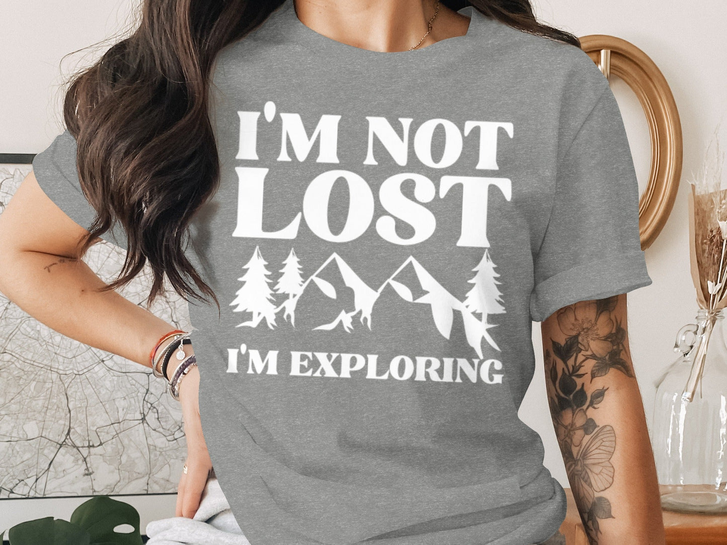 I Am Not Lost I Am Exploring Outdoors Nature T-Shirt