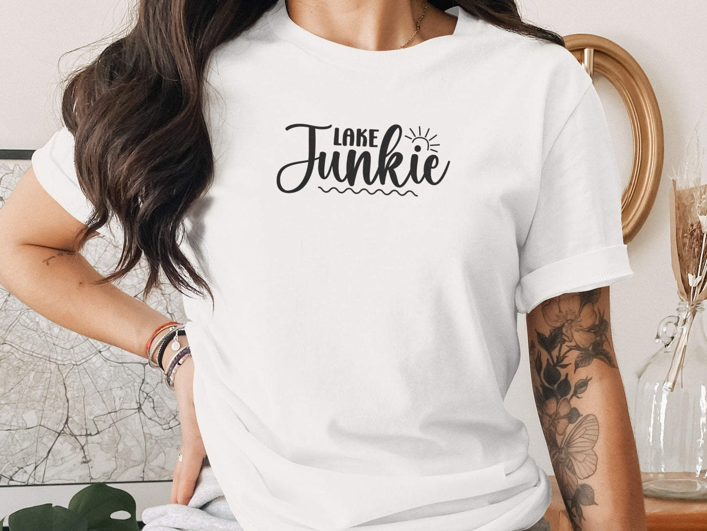 Lake Junkie Graphic for Lovers of Water Activities T-Shirt