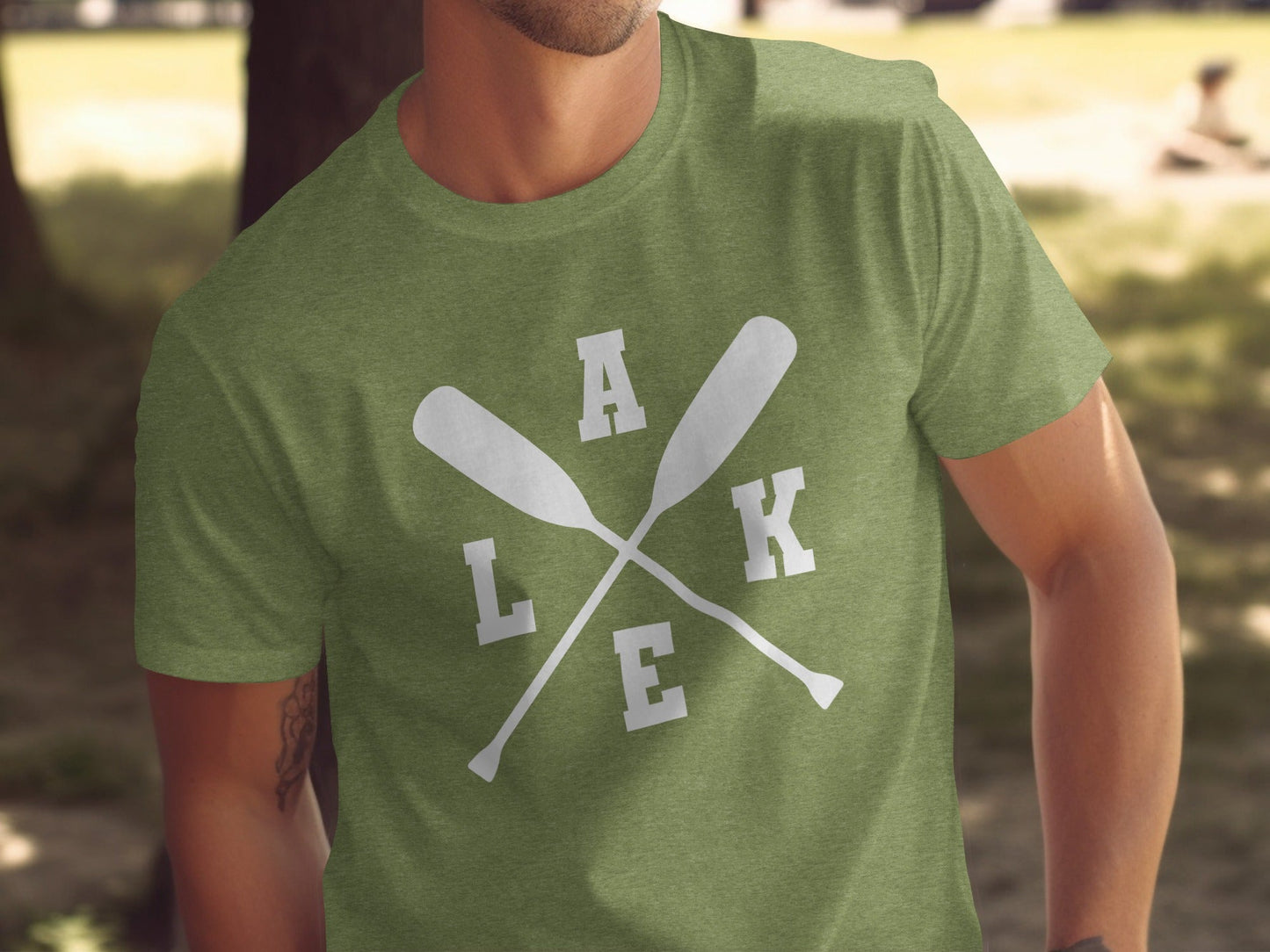 A Lake With Paddle Outdoors Adventure Summer Vacation T-Shirt