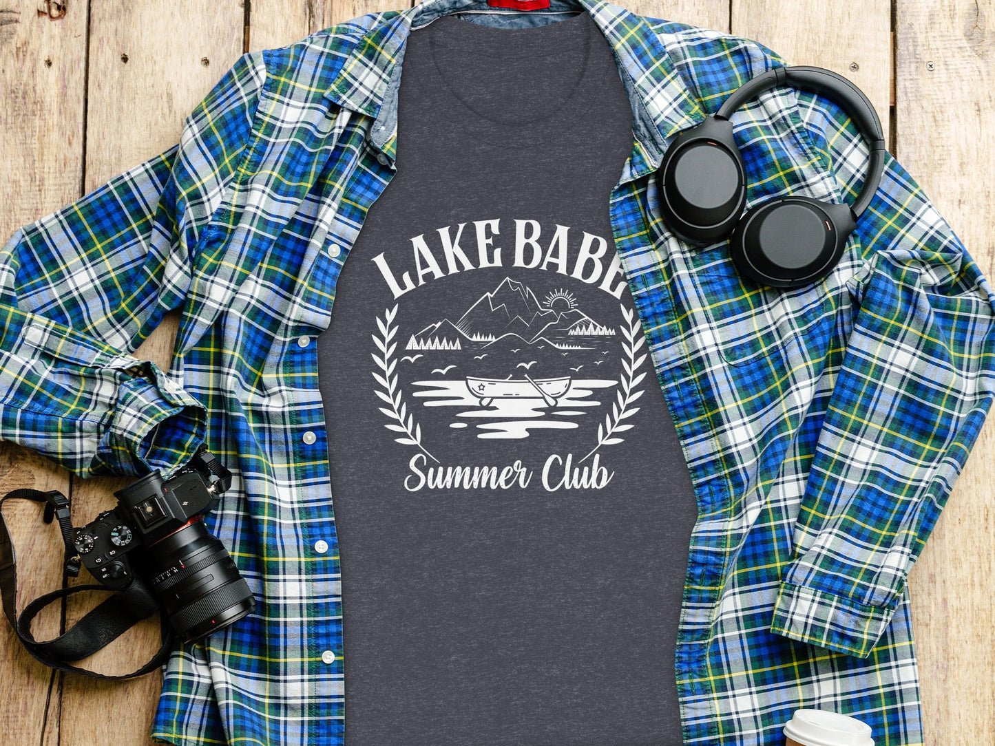 Lake Babe Summer Club with Mountain T-Shirt
