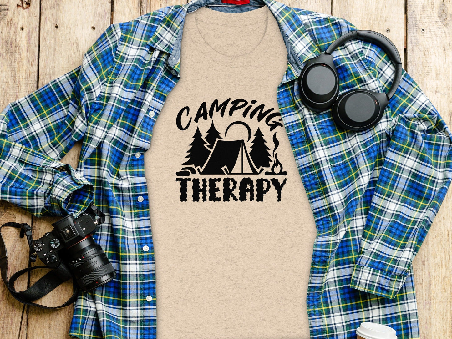 Camping Therapy Nature Adventure Outdoor Camping T-Shirt