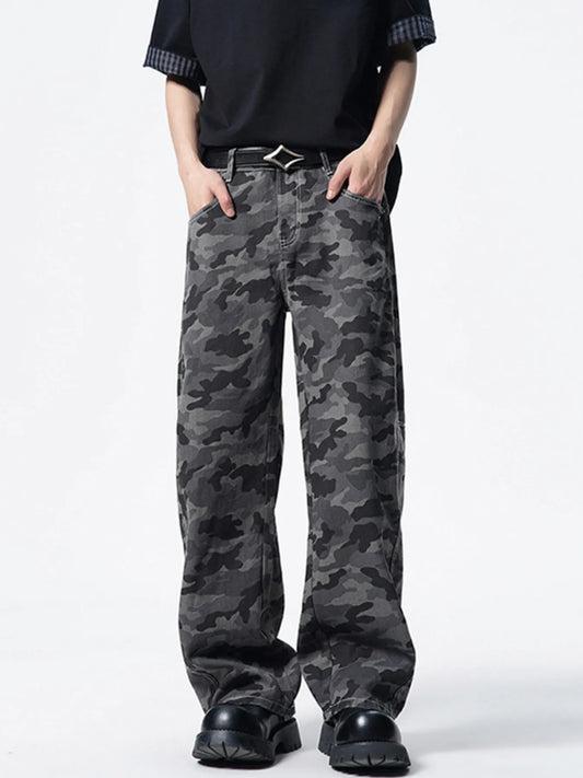 Men's Camo Wide-Leg Pants