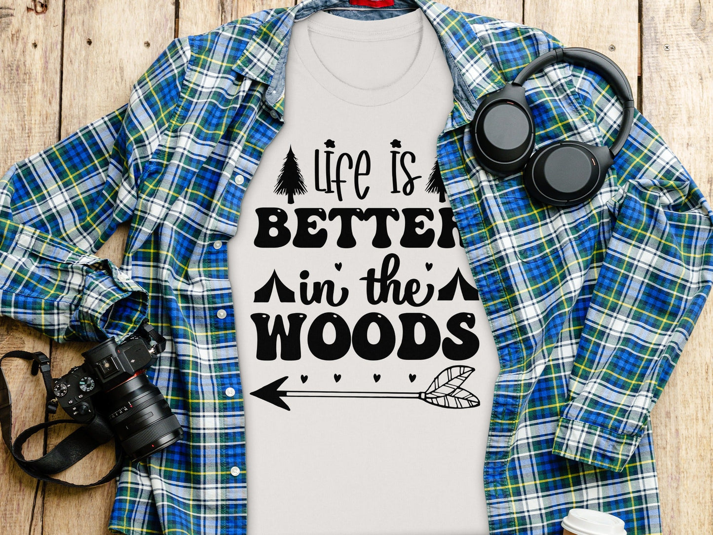 Life Is Better In The Woods With Arrow T-Shirt