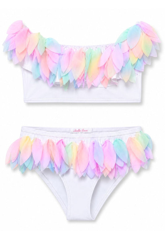 White Bikini with Unicorn Petals