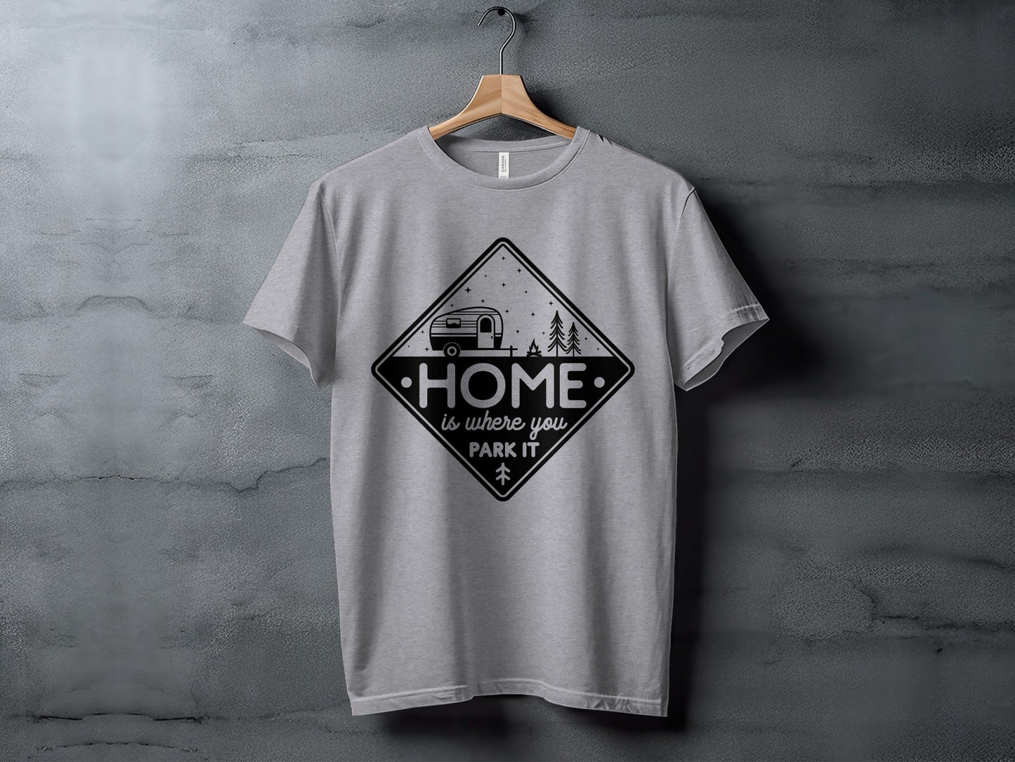 Home Is Where You Park It Camping RV Adventure T-Shirt