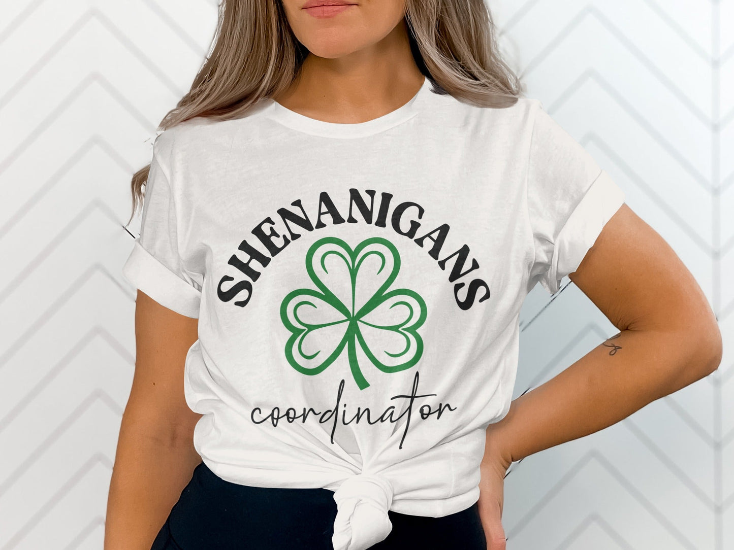 Shenanigans Coordinator With Clover St Patricks Day T-Shirt